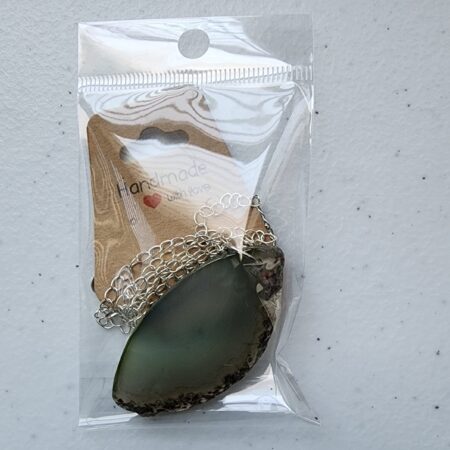 Natural Agate Crystal Necklace